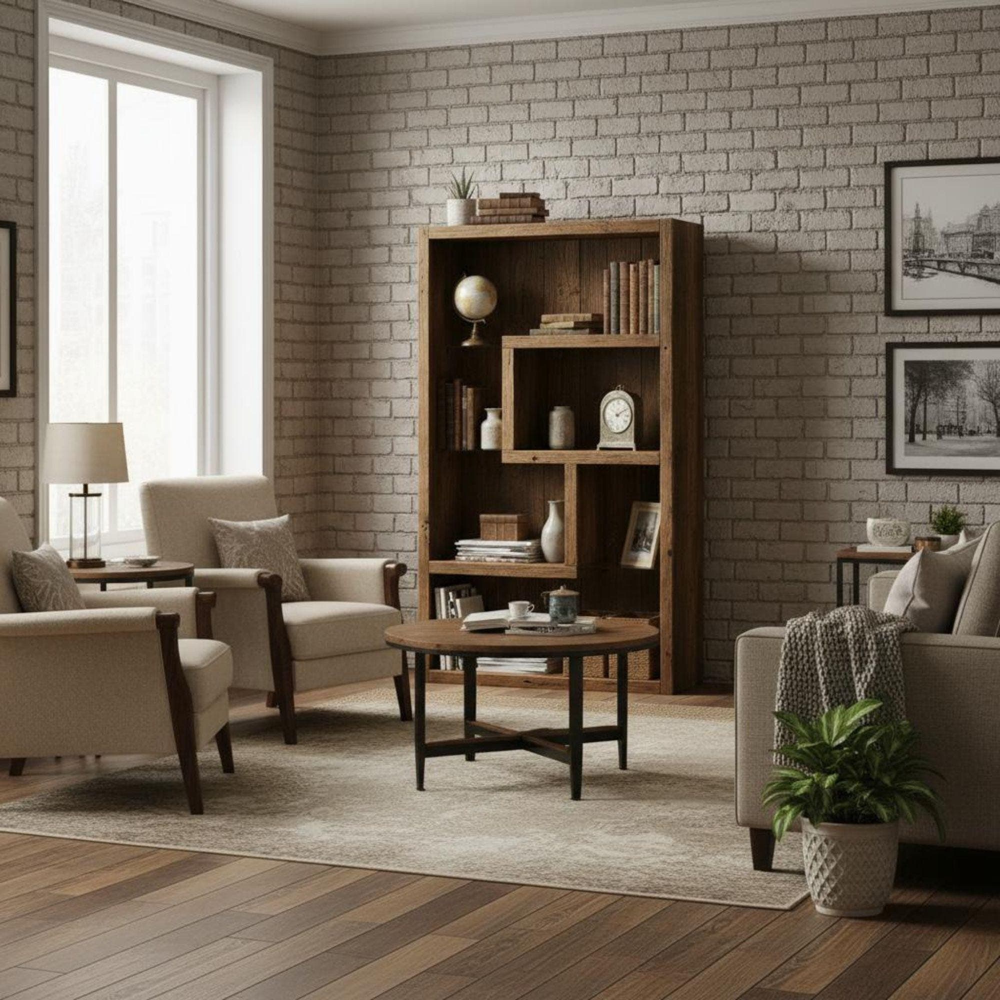 DIY Bookcase Plans PDF | Easy-to-Build Wooden Bookshelf, Wall Shelf Project | Minimalist Mid-Century Furniture - view 5
