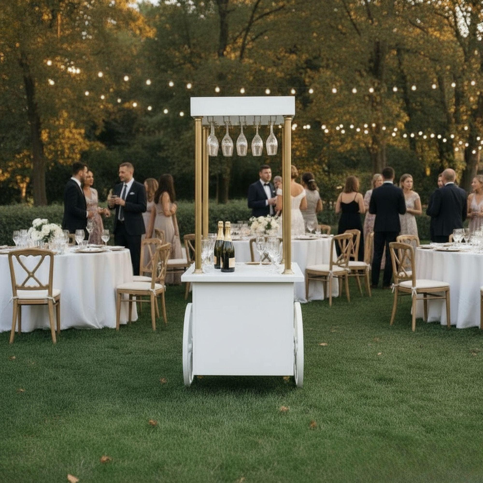 Champagne Cart Blueprint | DIY Mobile Bar, Wedding Event Cart (Custom Build) - view 6