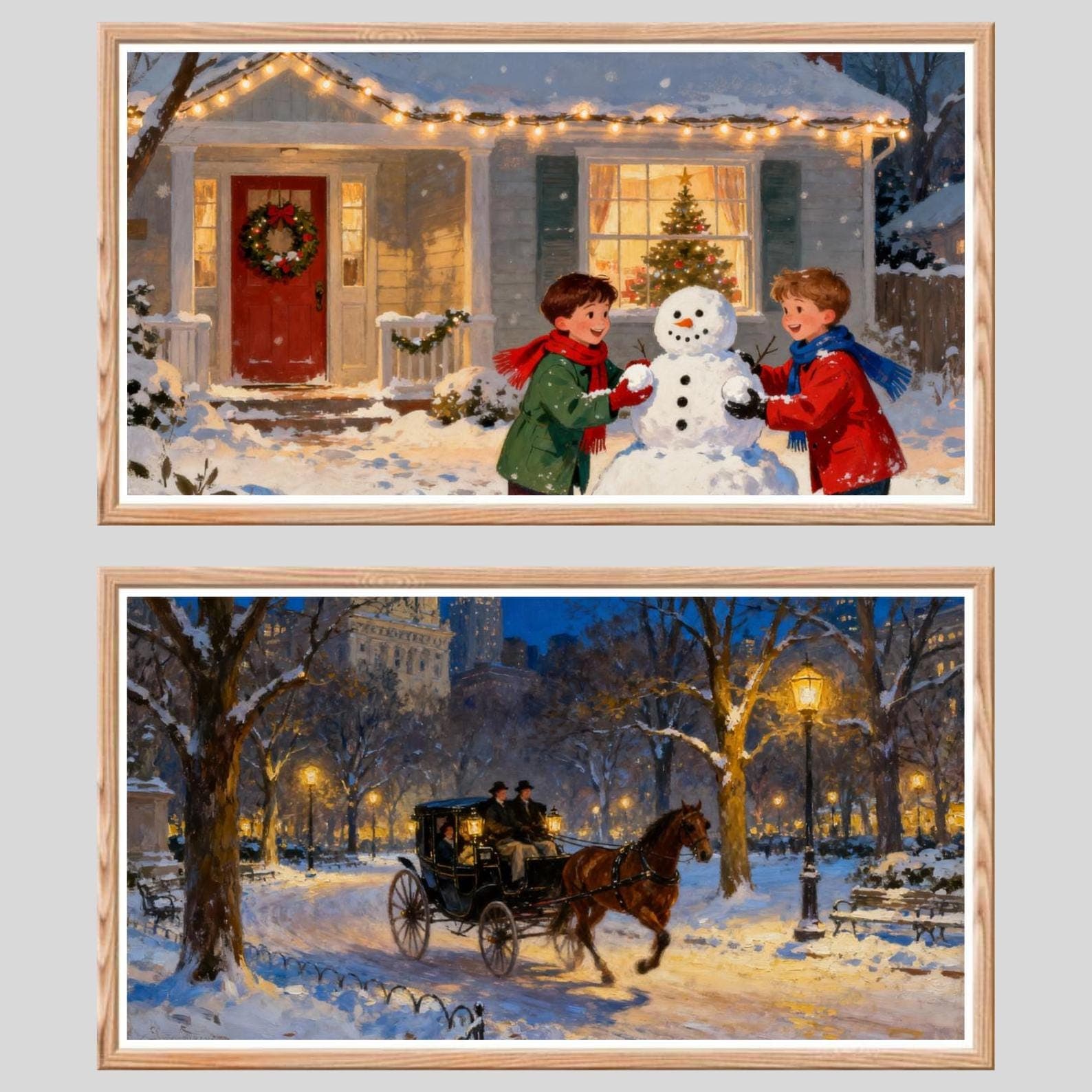 Vintage Christmas Frame TV Art: 100+ Holiday Pictures (Digital Download) - view 5