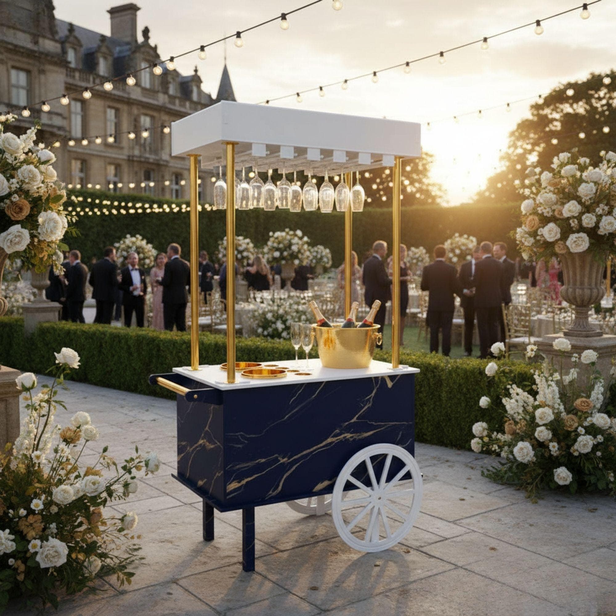 DIY Champagne Cart Plans: Mobile Bar, Event Cart Blueprints (Digital Download) - view 3