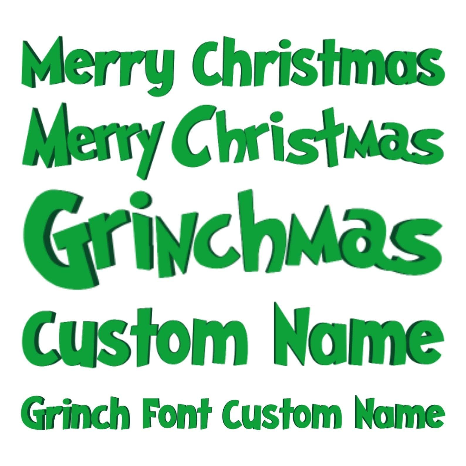 The Ultimate Custom Grinch Christmas Font SVG Bundle | Holiday Doodle Alphabet & Lettering Kit (SVG, Dxf, Eps, Png) - view 2