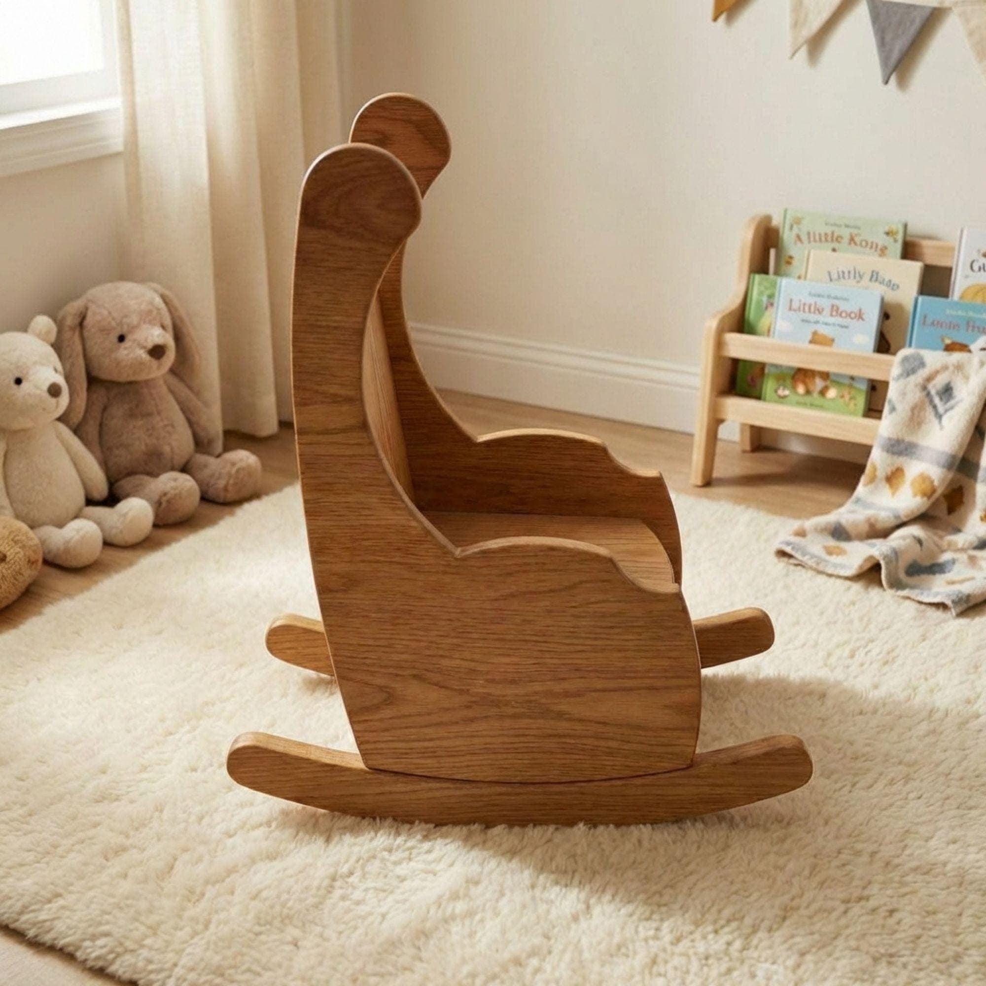 DIY Kids Rocking Chair Plans | Toddler Rocking Chair Pattern | Wood Working Plans Kids Rocker PDF - view 4