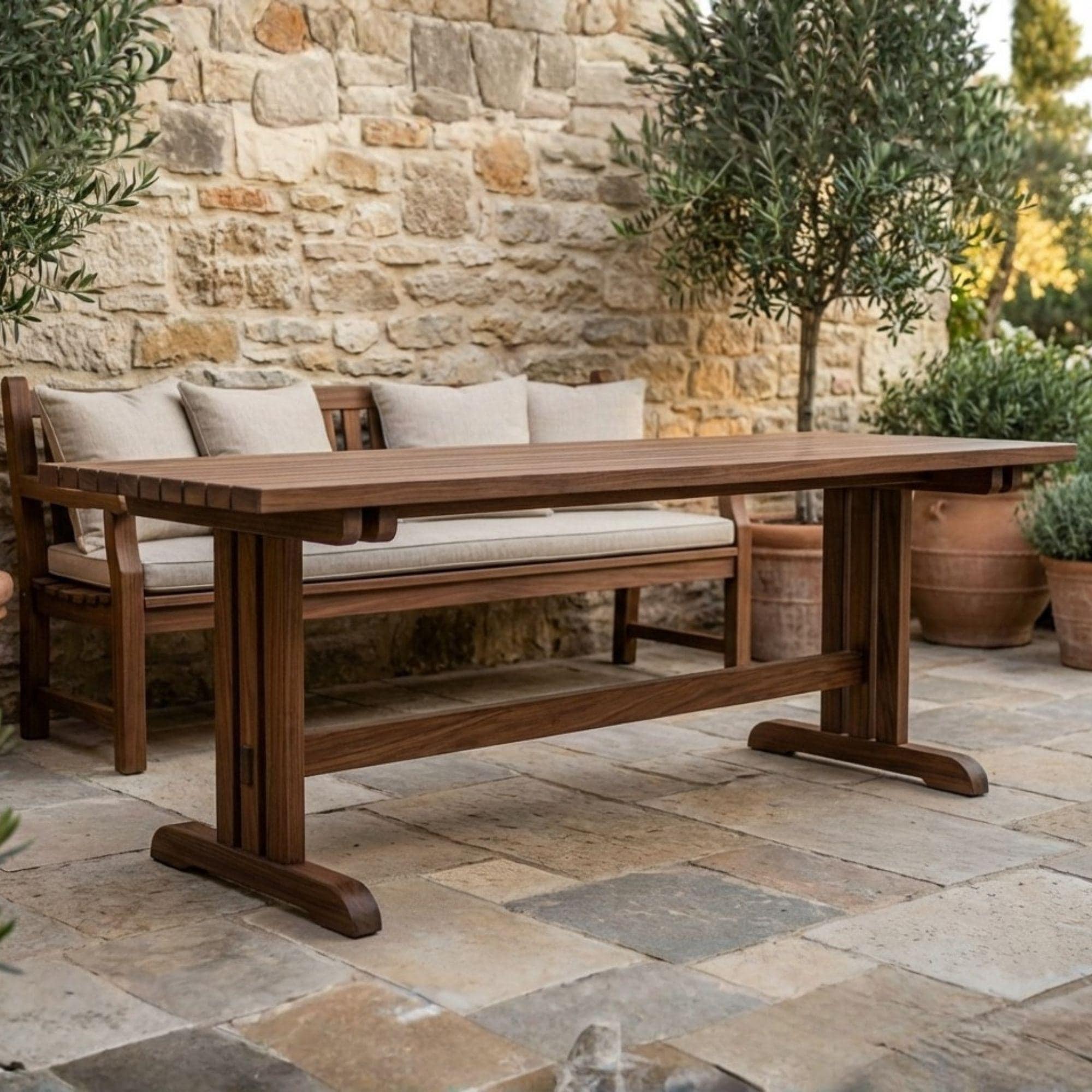 DIY Outdoor Table Plans | Large Farmhouse Table | Tall Table Plans PDF | 9ft Dining Table Blueprints | Barn Table Plans Woodworking - view 5