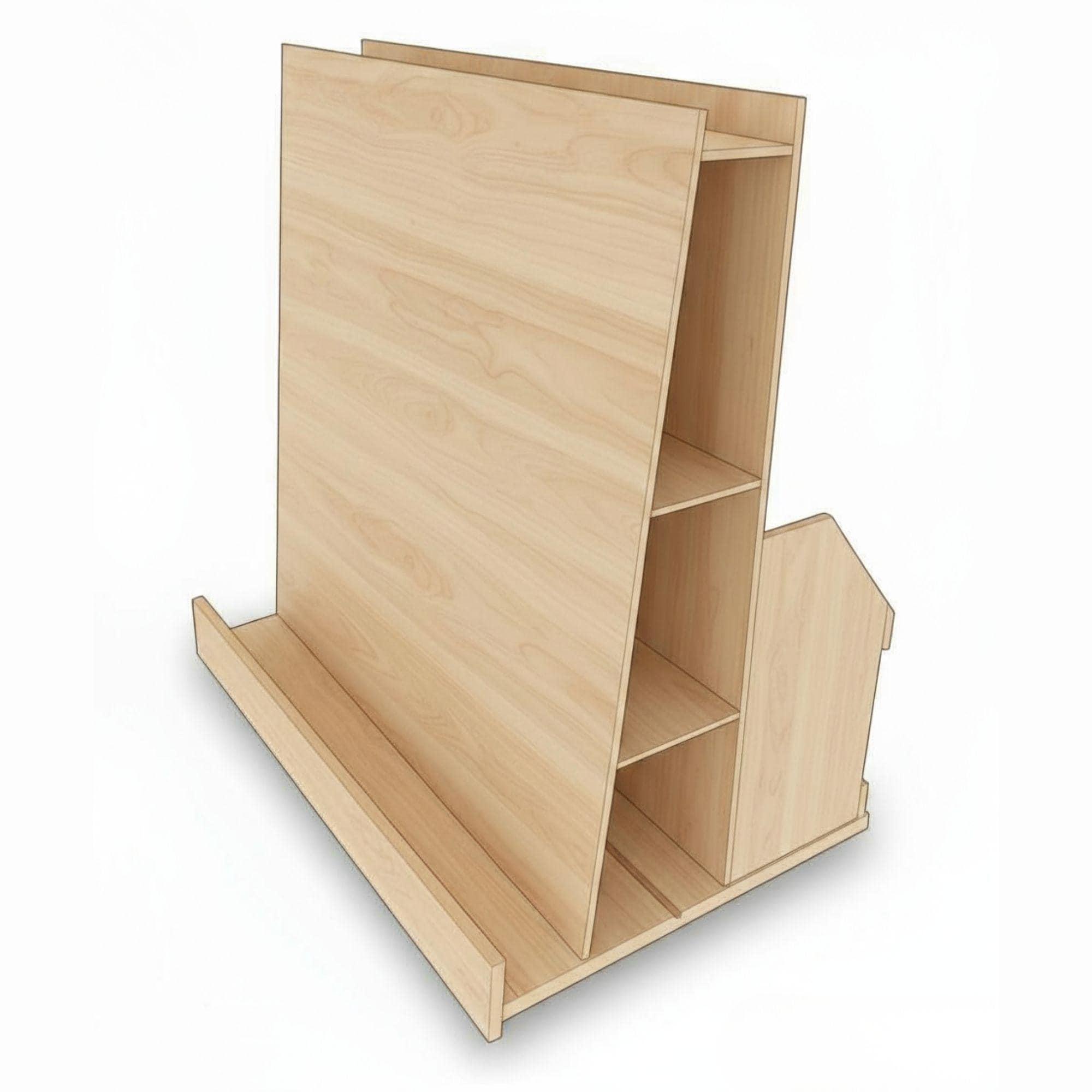 Mobile Lumber Storage Cart DIY Plan: Scrapwood Organizer (PDF) - view 3