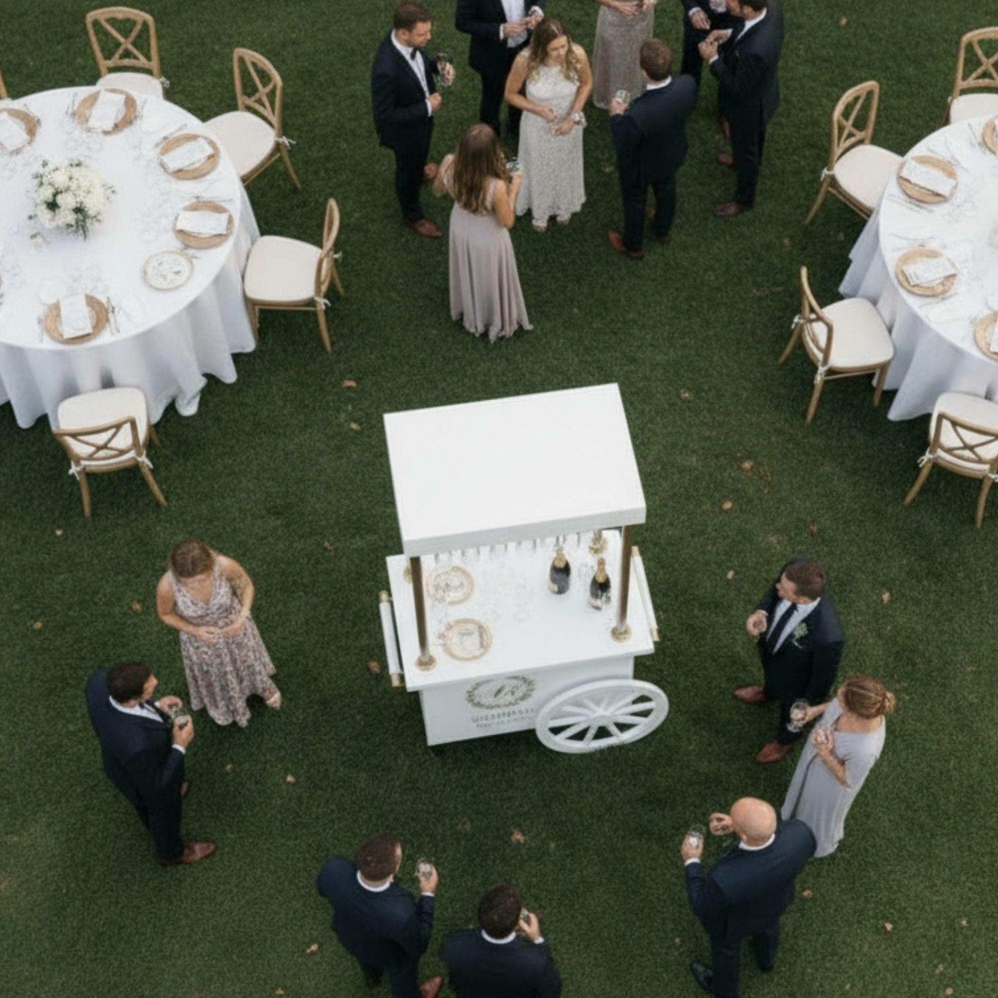 Champagne Cart Blueprint | DIY Mobile Bar, Wedding Event Cart (Custom Build) - view 7