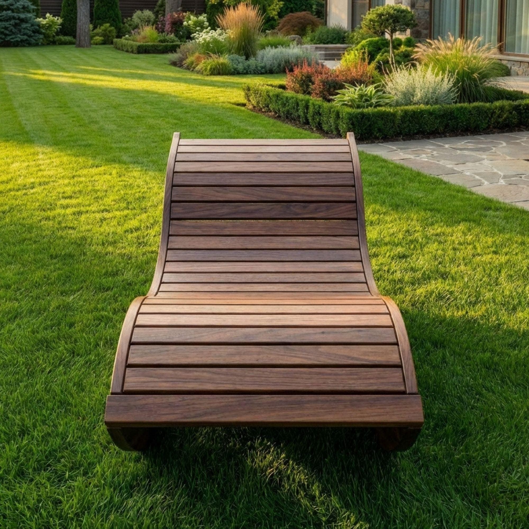 DIY Floor Rocking Chair Plans | Arc Rocking Lounger Blueprint | Oval Rocker Chair PDF - view 6