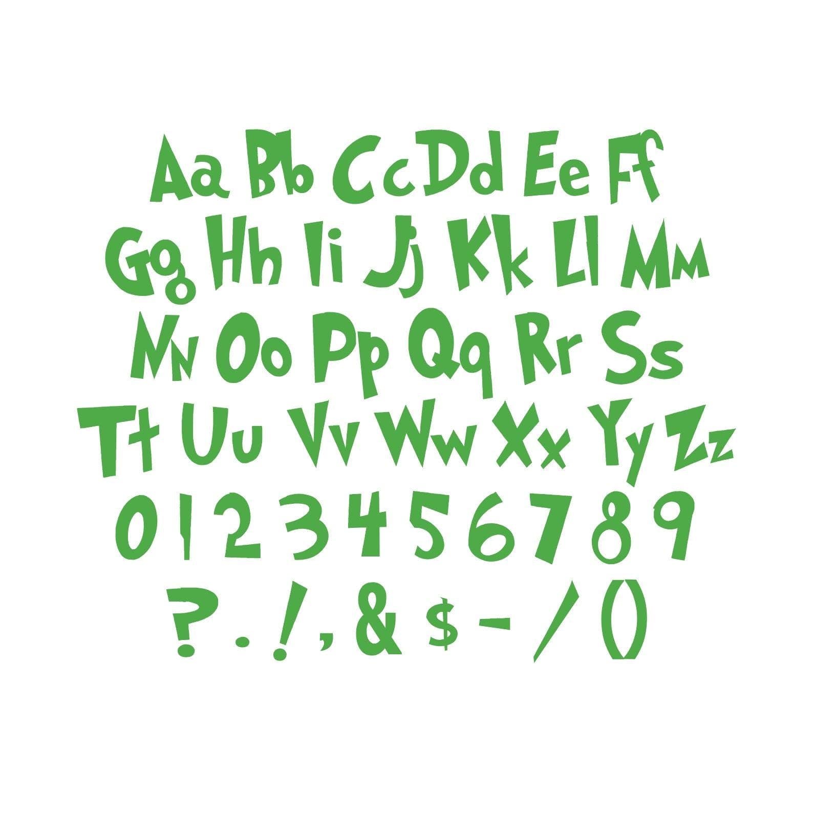The Ultimate Custom Grinch Christmas Font SVG Bundle | Holiday Doodle Alphabet & Lettering Kit (SVG, Dxf, Eps, Png) - view 4