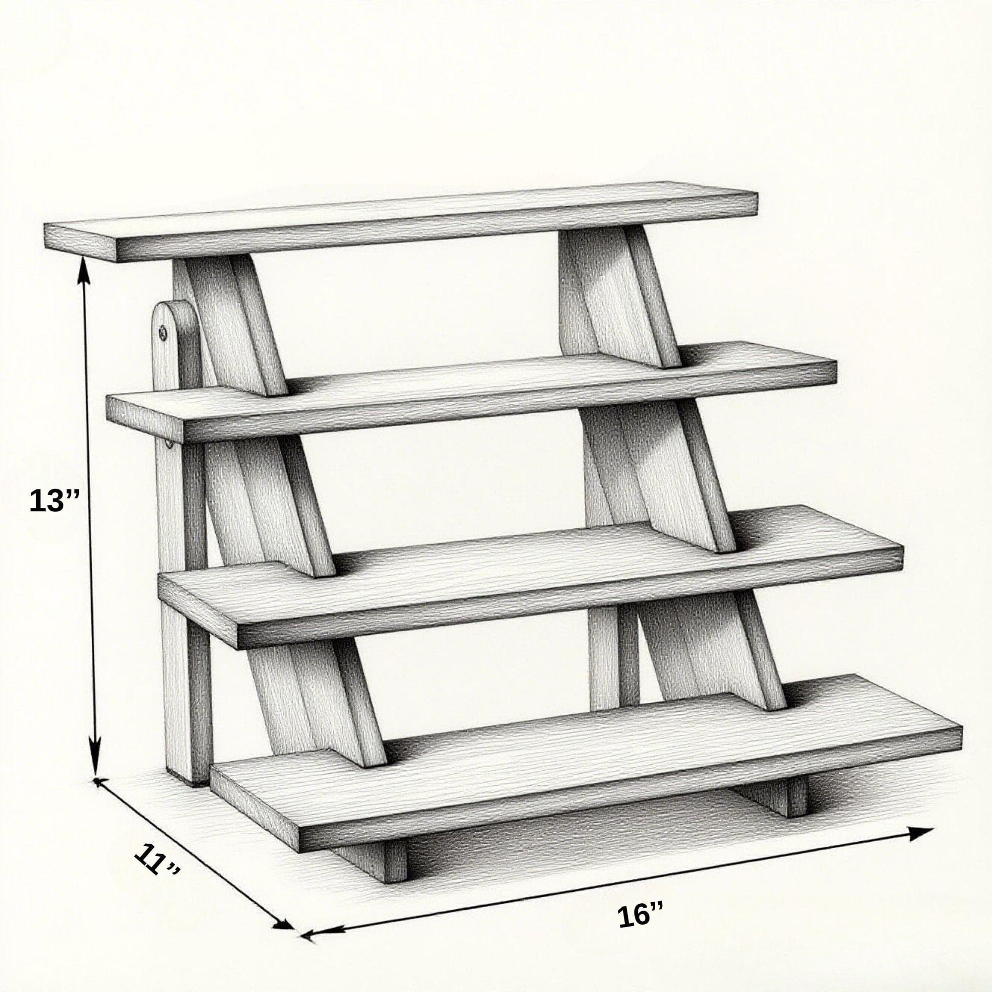 DIY Tiered Cupcake Stand PDF Plan | Wood Display Risers - view 4