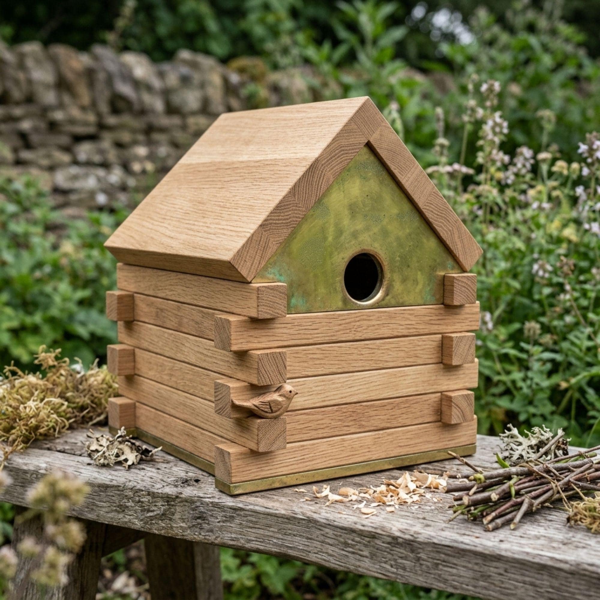 DIY Log Cabin Birdhouse Plans PDF | Large Bird Box Woodworking Blueprint | Fancy Birdhouse Plans to Build - view 3