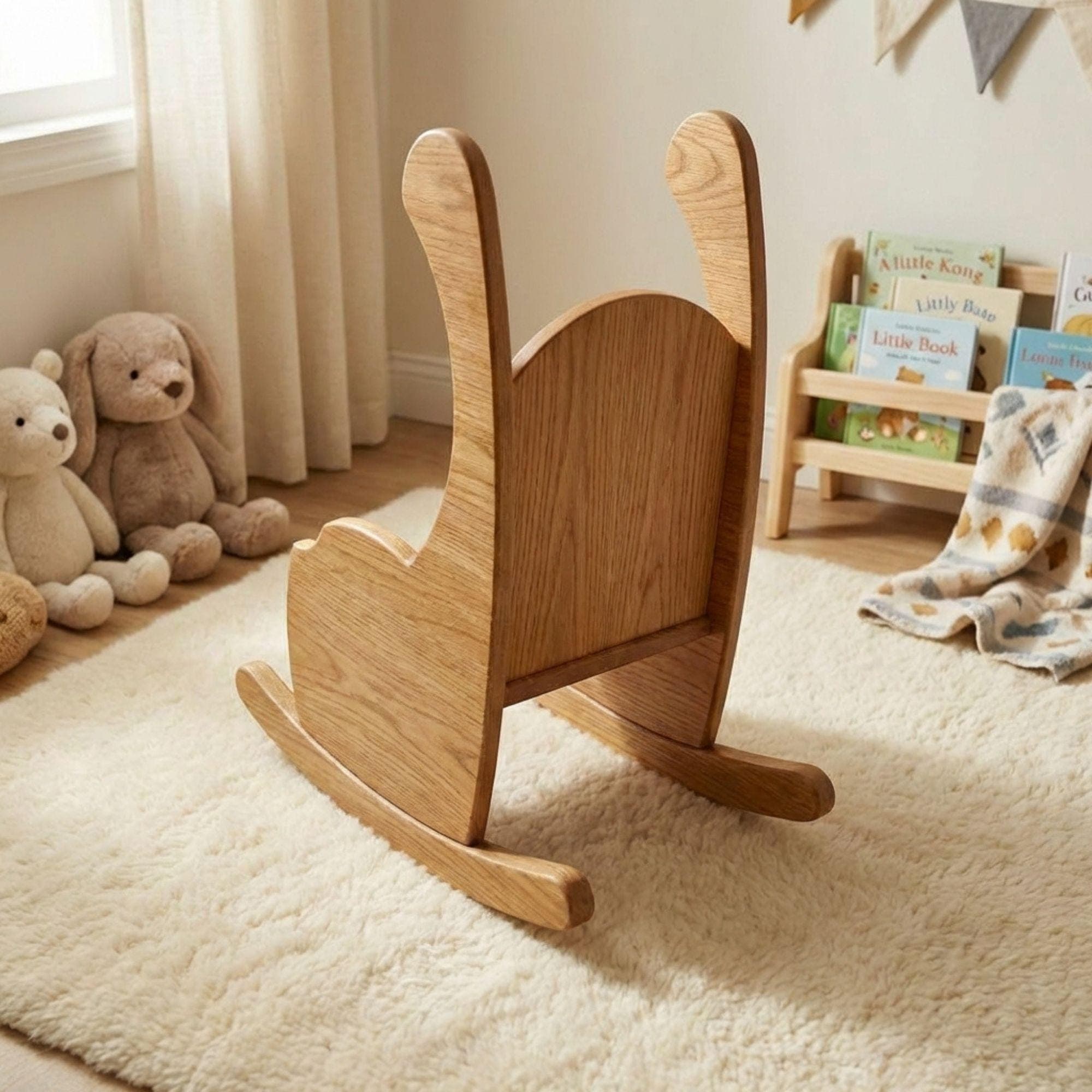 DIY Kids Rocking Chair Plans | Toddler Rocking Chair Pattern | Wood Working Plans Kids Rocker PDF - view 6