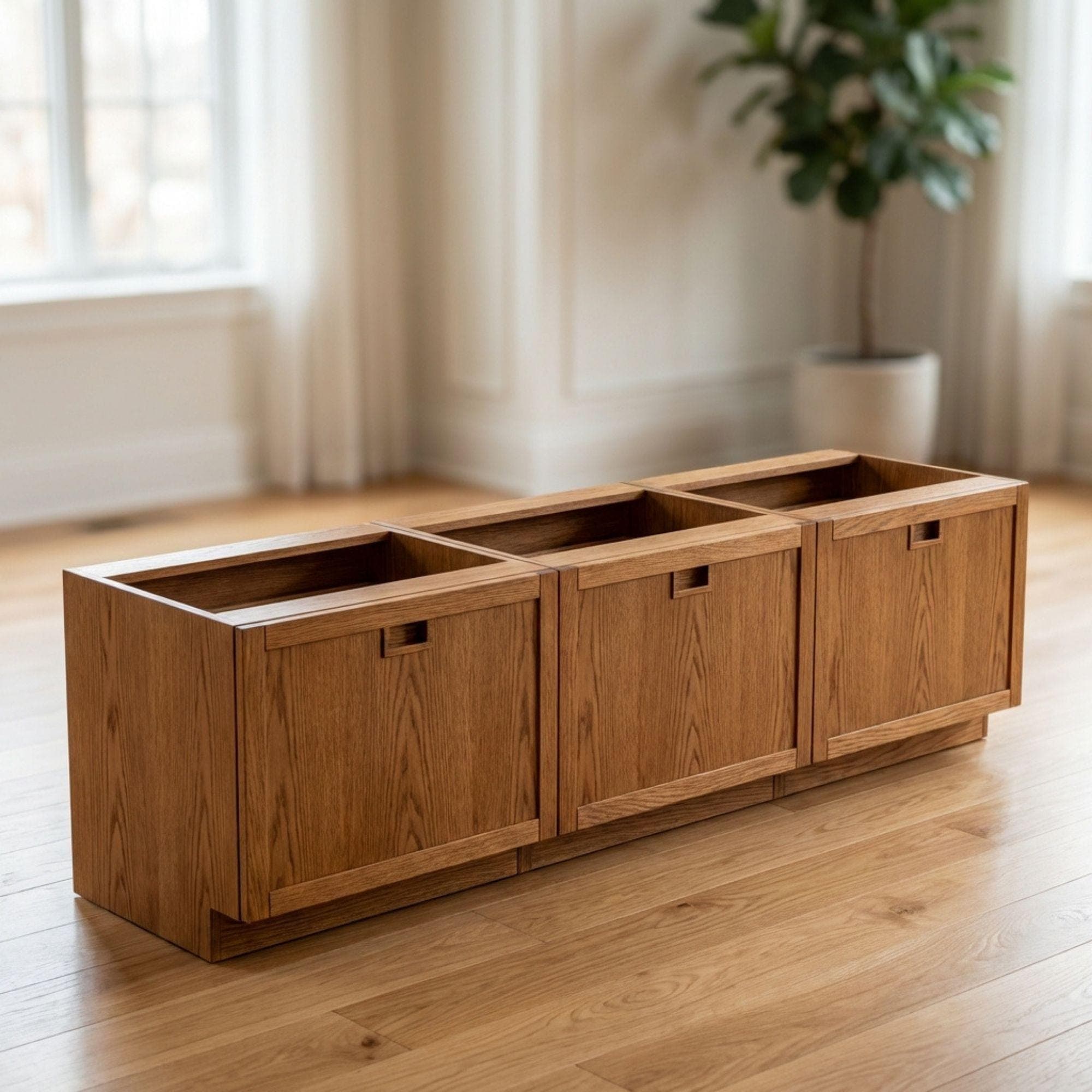 DIY Base Cabinet Plans with Drawers | Garage Organization Woodworking PDF | Plywood Furniture Blueprint - view 3