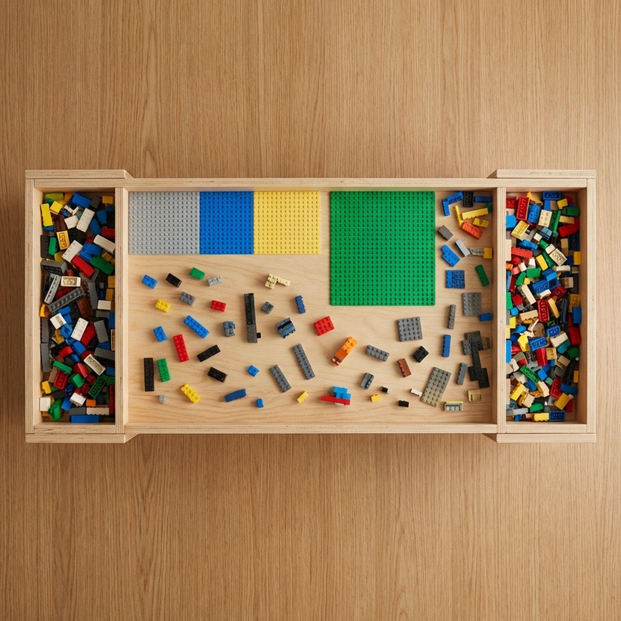 DIY Lego Table Plans | Kids Activity Table Blueprint PDF | Playroom Toy Storage Organizer |Train Table Build - view 4