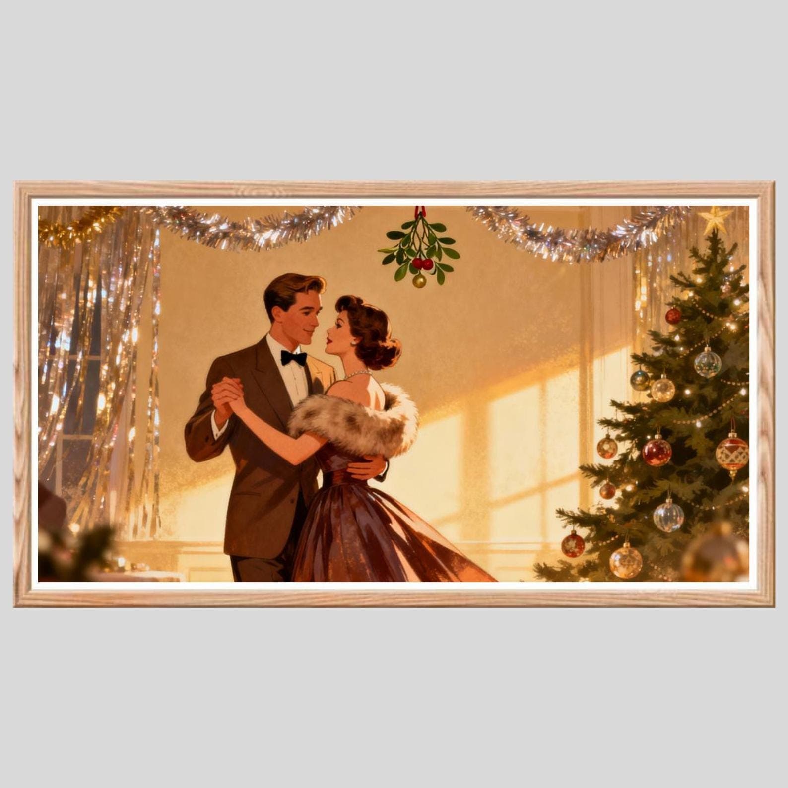 Vintage Christmas Frame TV Art: 100+ Holiday Pictures (Digital Download) - view 8