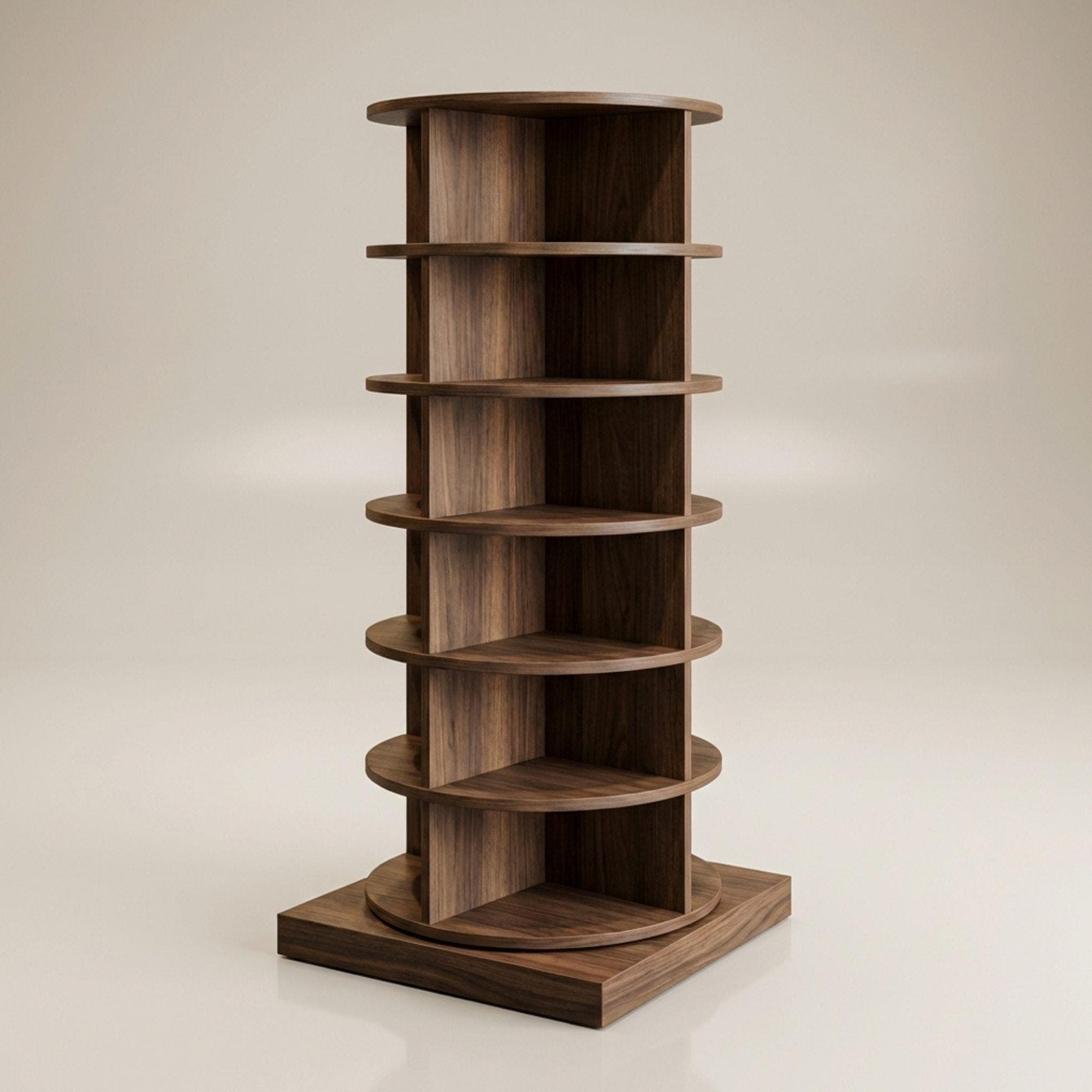 DIY Rotating Shoe Rack Plans | Spinning Woodworking Blueprint (Digital Download) - view 6