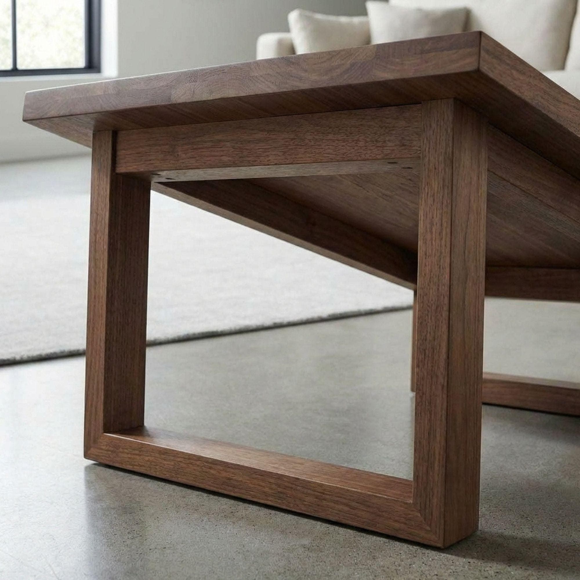 DIY Farmhouse Coffee Table Plans | Solid Wood Furniture Woodworking (Digital Download) - view 6