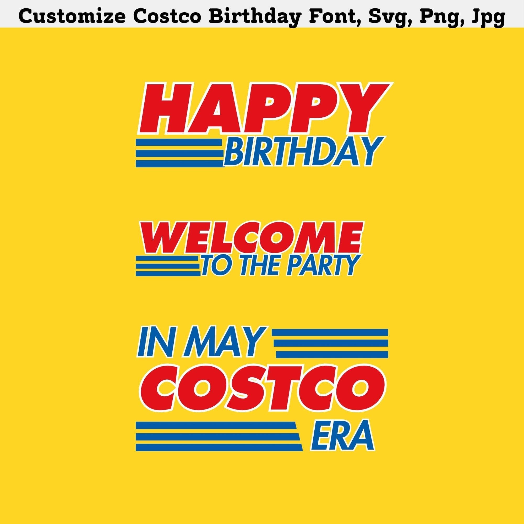 Customizable Costco Font SVG Pack, PNG, JPG (Digital Download) - view 5
