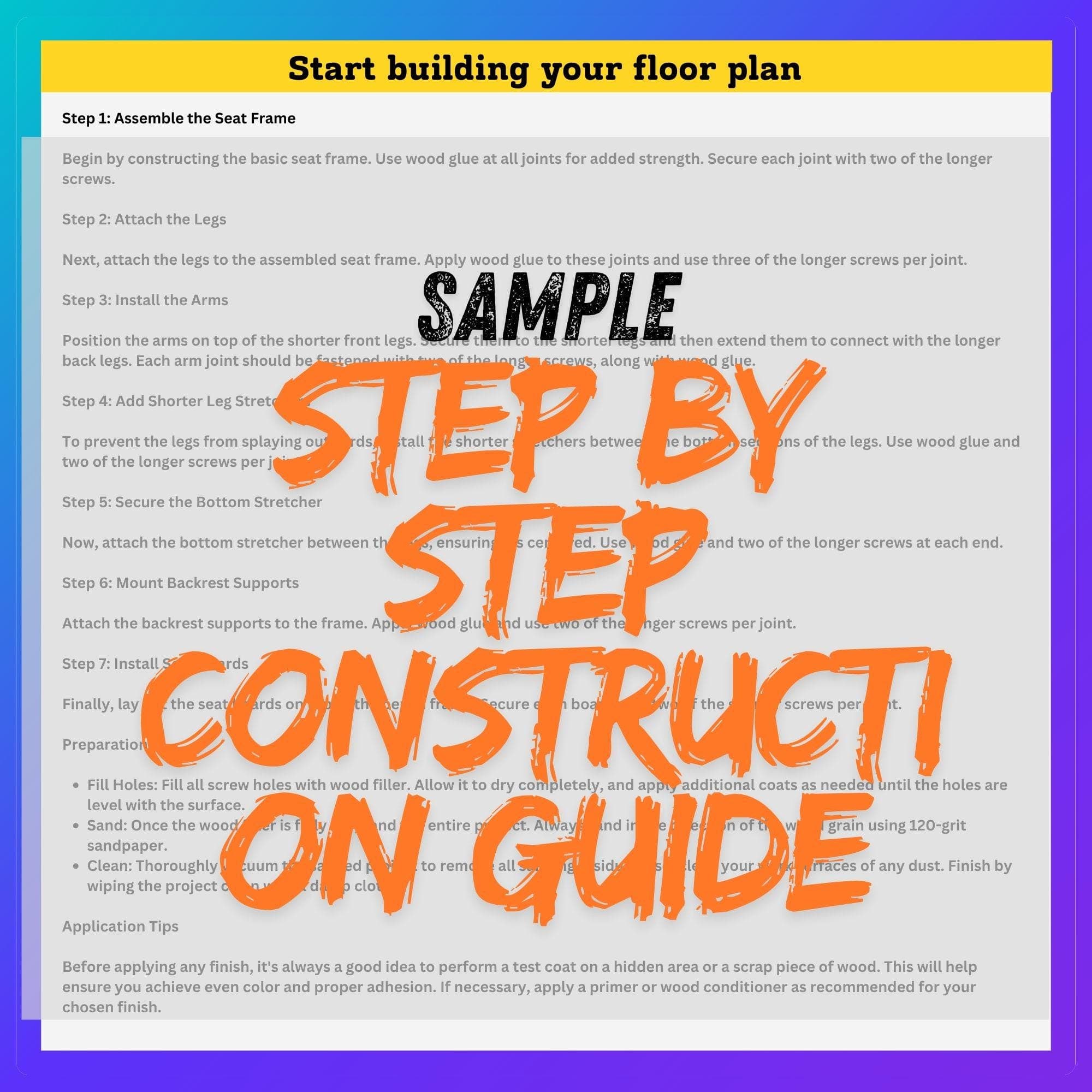DIY Outdoor Bar Plan: Folding Wooden Patio Bar Blueprint (PDF Digital Download) - view 8