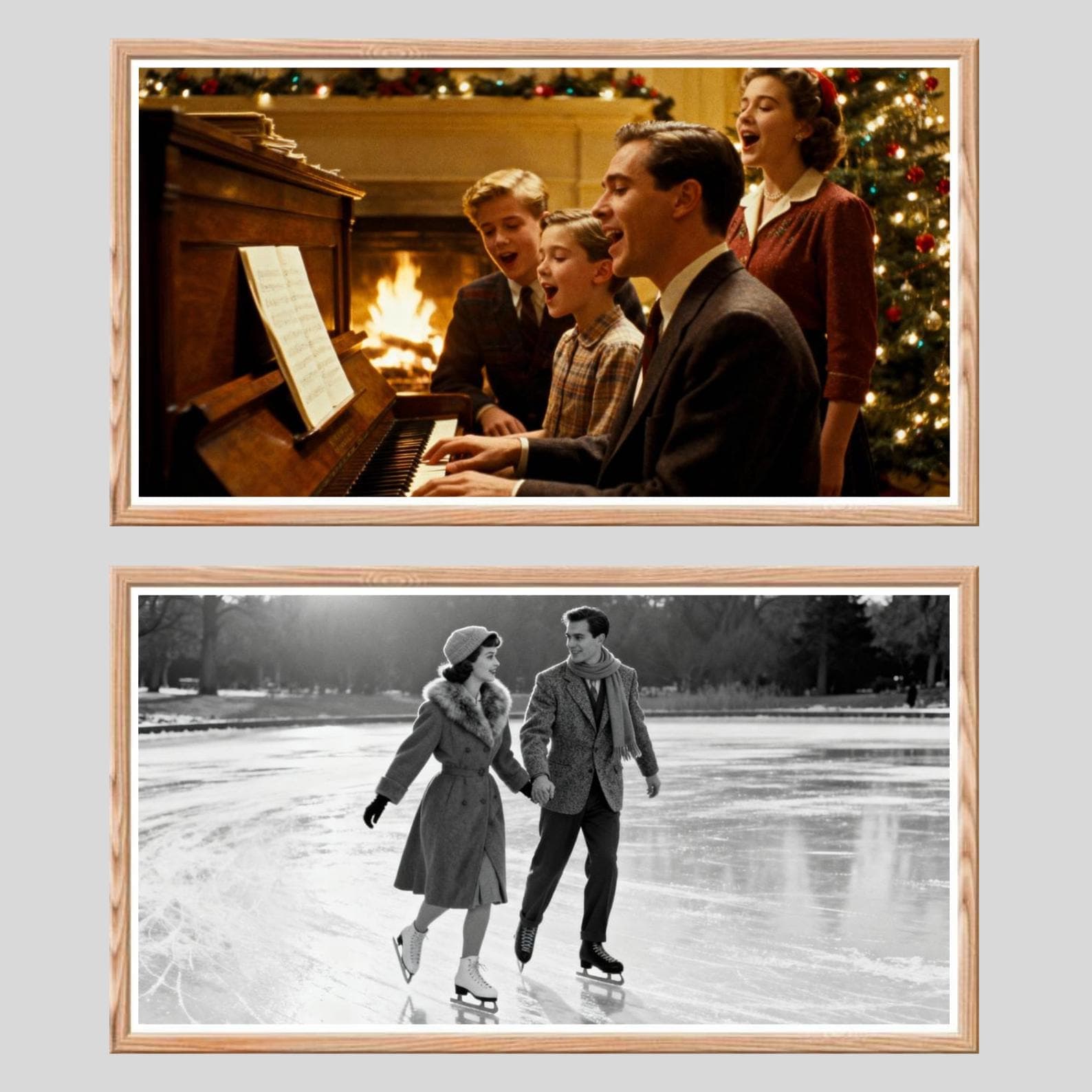 Vintage Christmas Frame TV Art: 100+ Holiday Pictures (Digital Download) - view 9